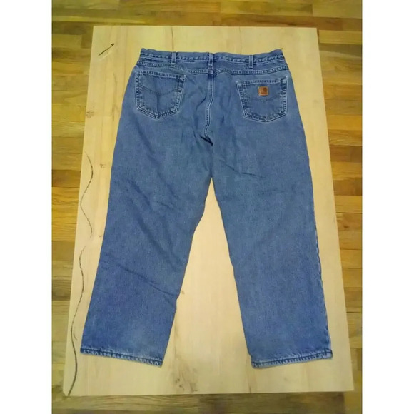 Carhartt Relaxed Fit Work Jeans Medium Blue 42x28 - Picture 7 of 7